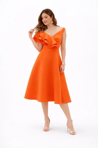 Midi Dress Scuba