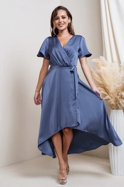 Vestido Azul Midi