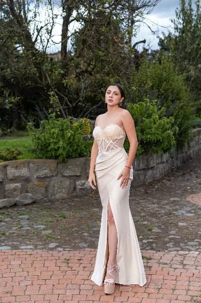 Vestido Beige