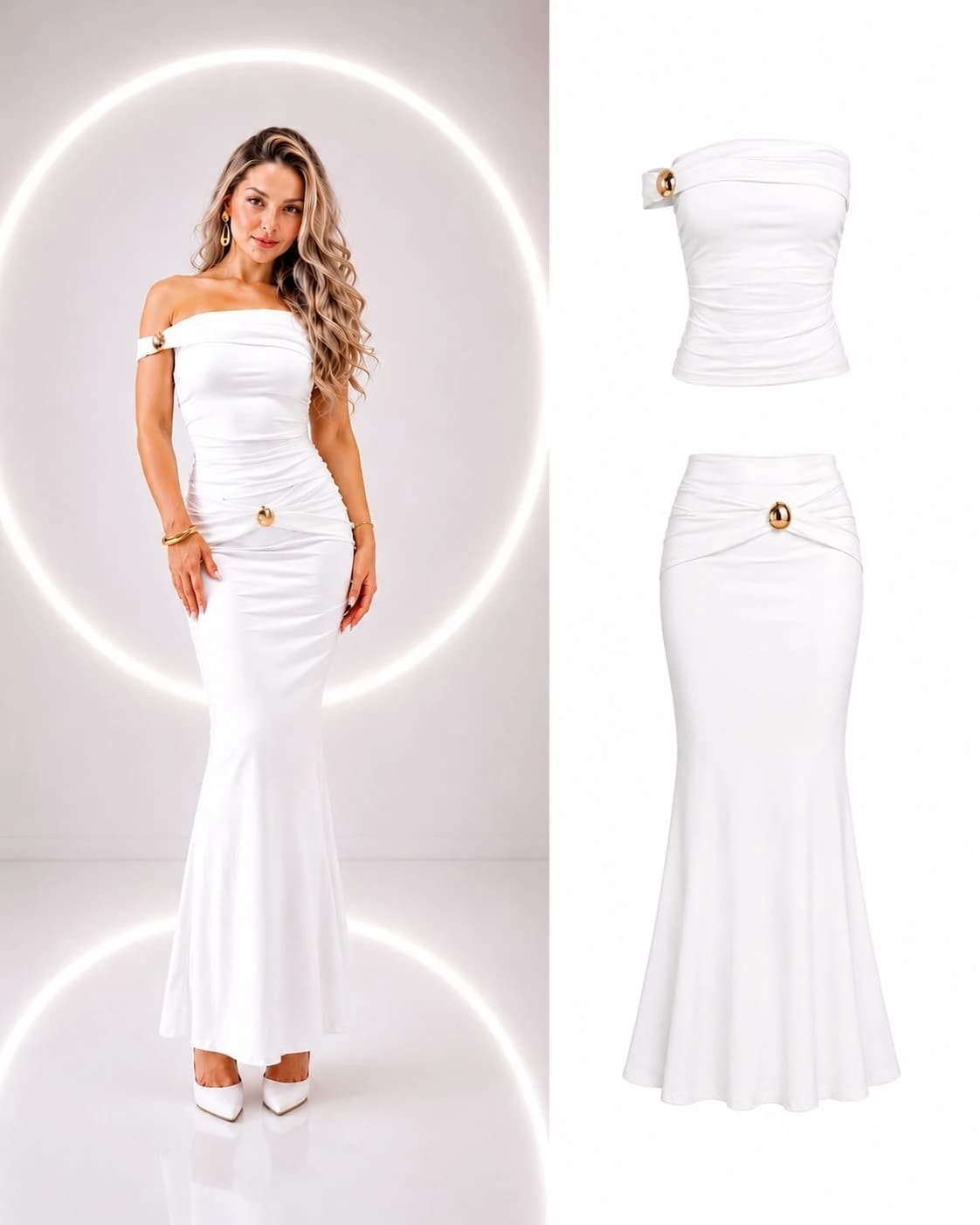 Set blanco 2 piezas đ€